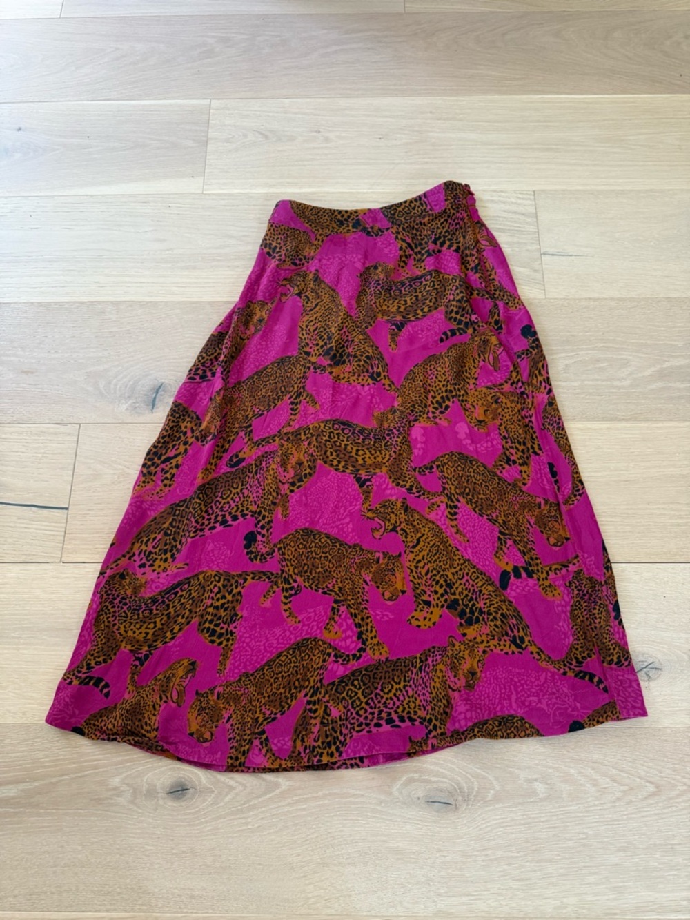 Farm Rio Artsy Leopards Midi Skirt